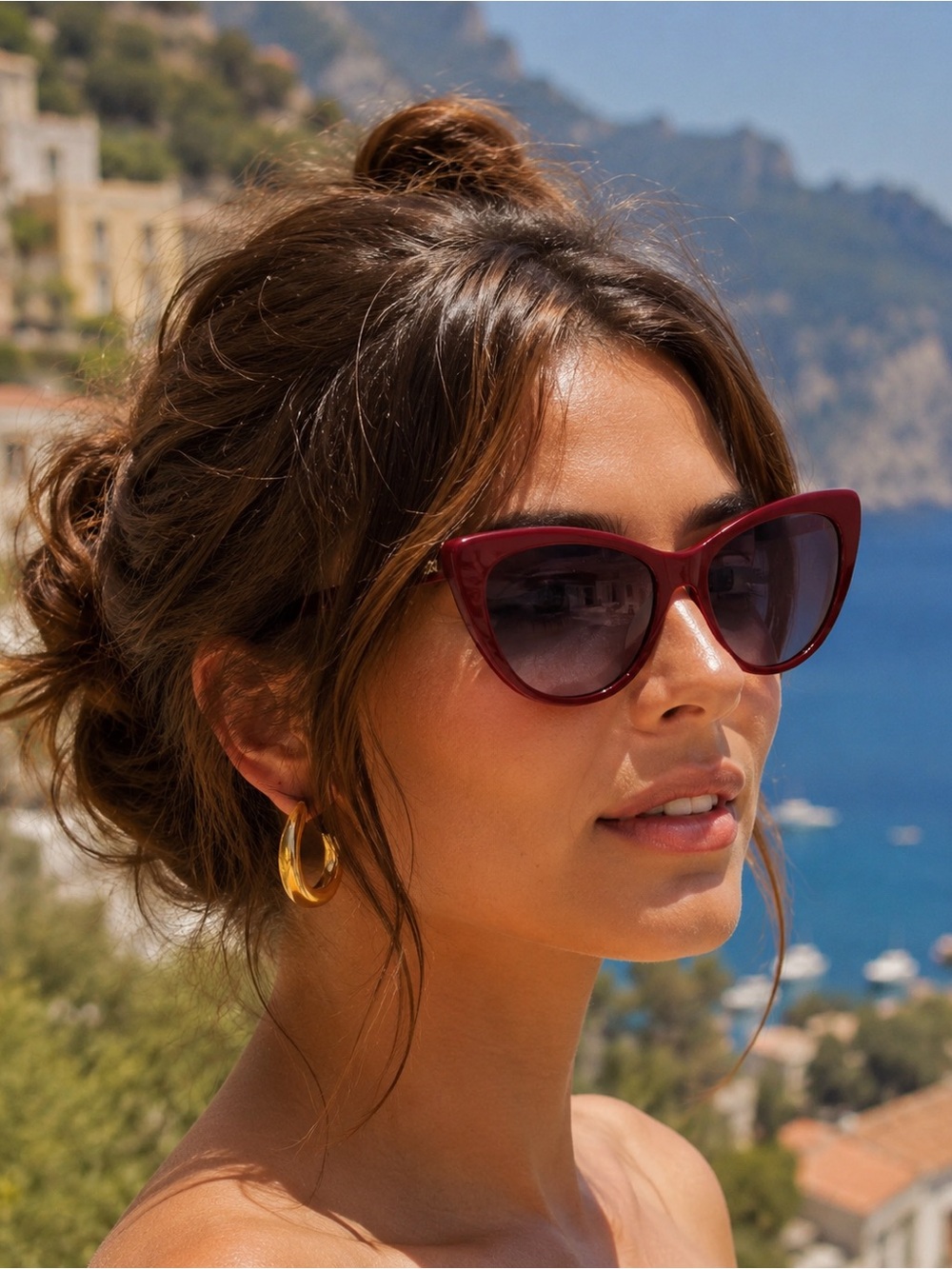 Forever 21 Red Cat-Eye Sunglasses 🌴☀️